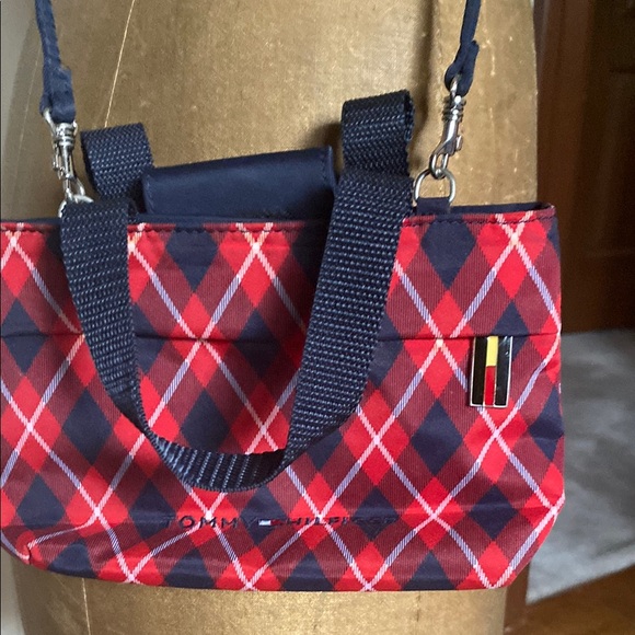 Tommy Hilfiger Red Plaid Crossbody Bag - Picture 6 of 6